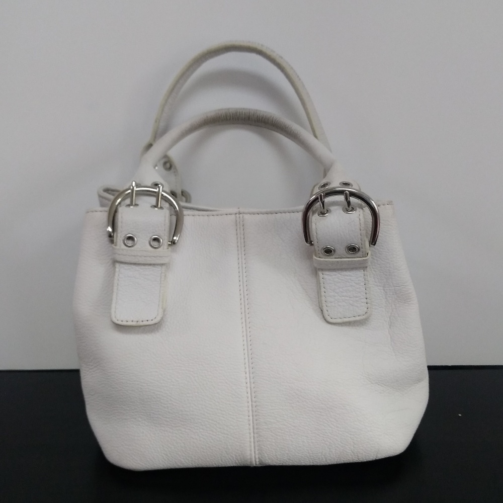 Tignanello White leather Handbag